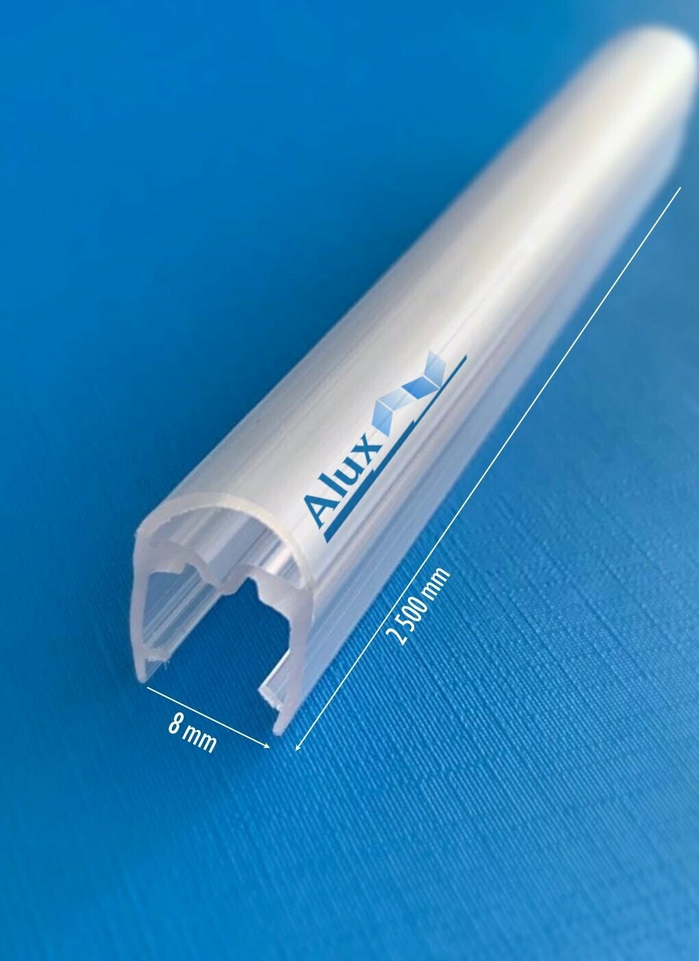 Perfil de junta de plástico(PVC)entre paneles de vidrio