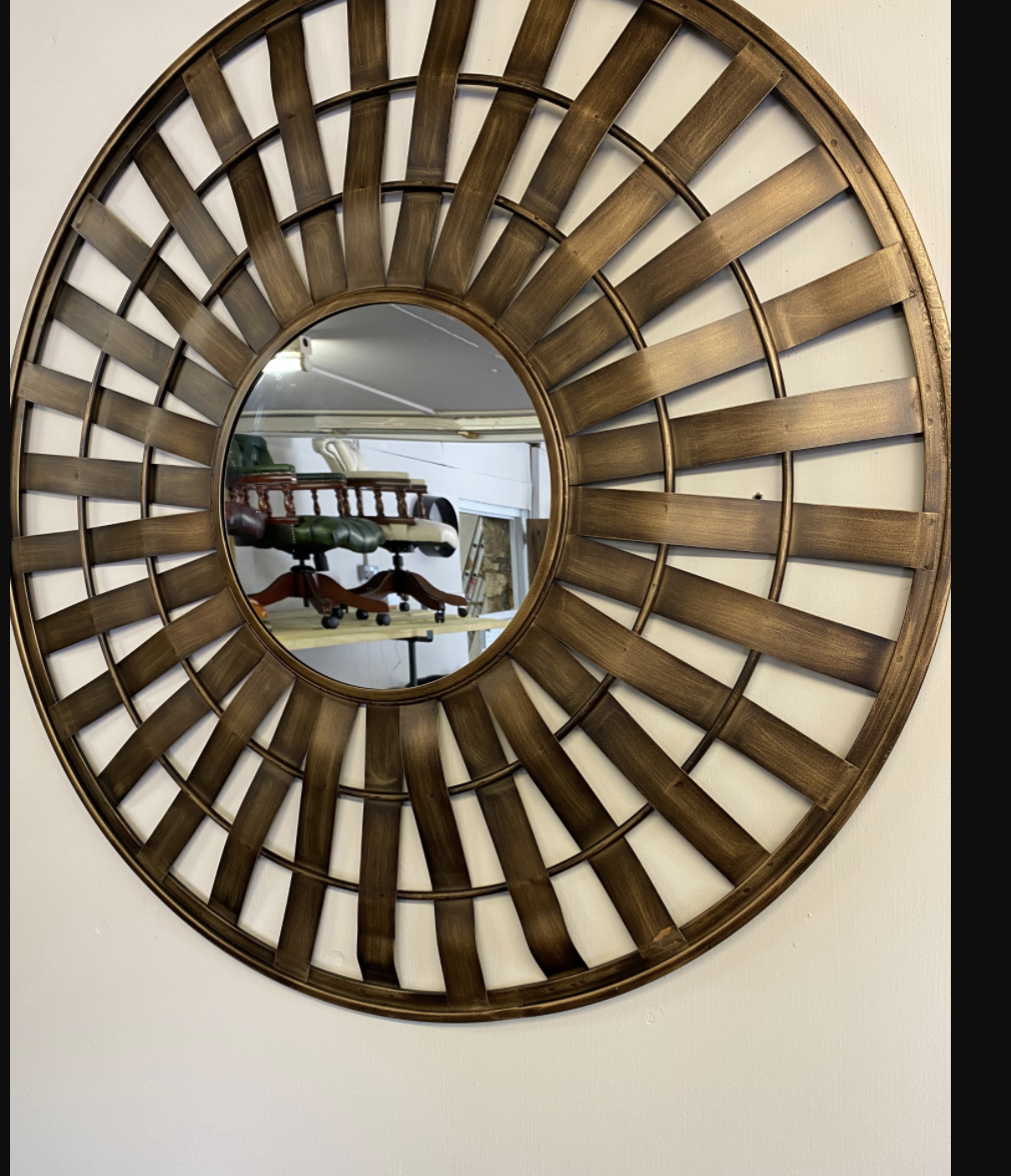 Large Brass Mirror