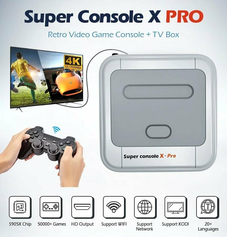 Super 256GB Console X Pro Retro Games Emulator