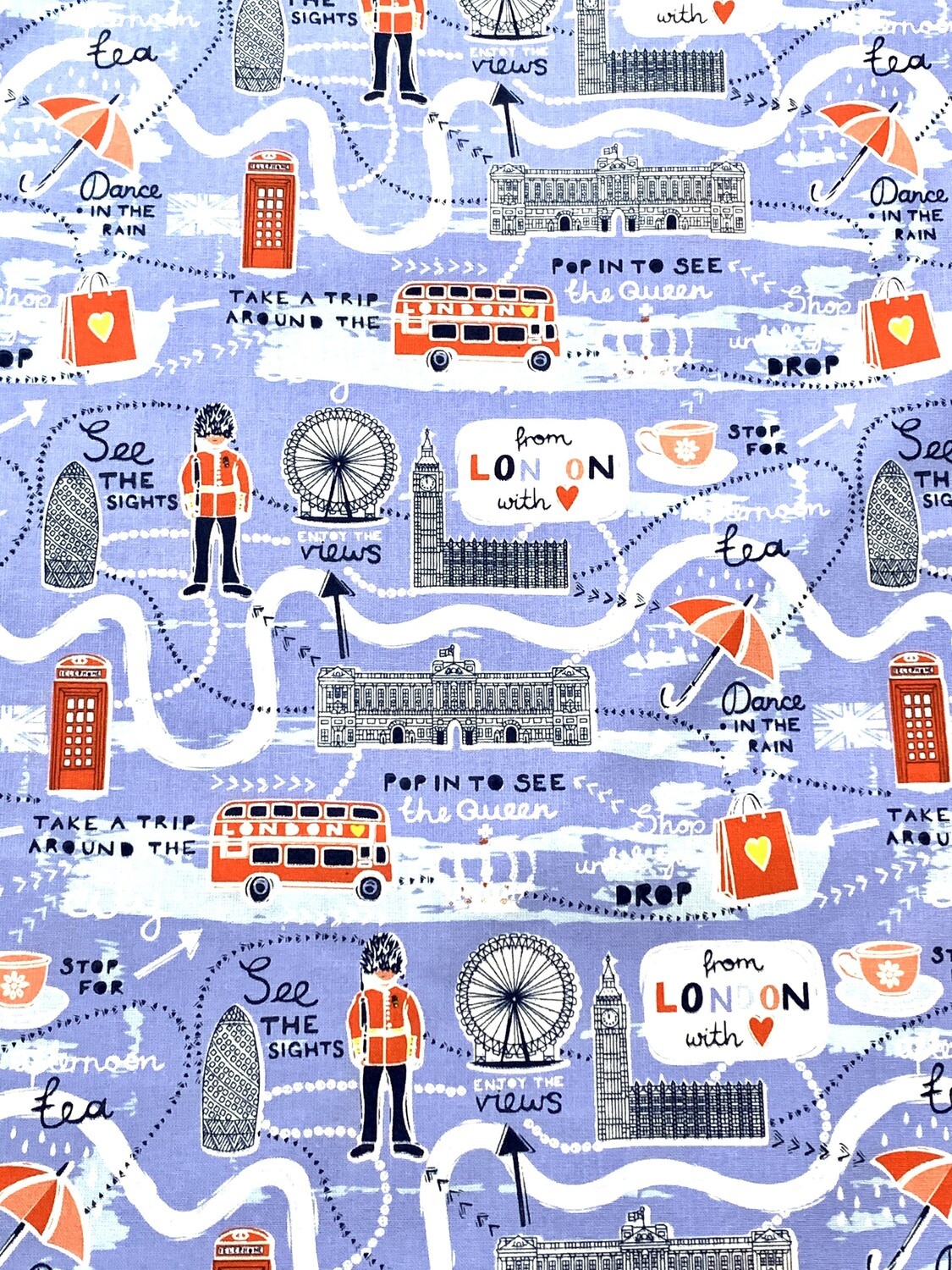 LONDON! Quilting Cotton 112cm Wide