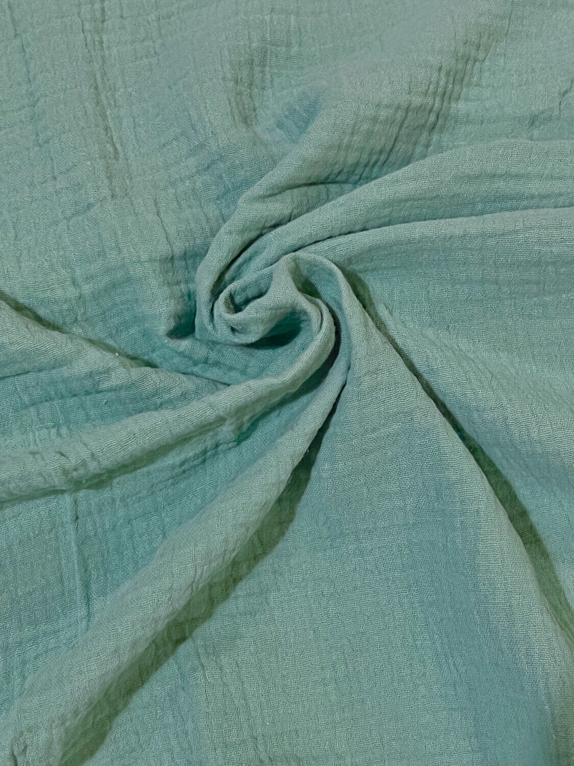 Dusty Green Solid Double Gauze Muslin 140cm wide