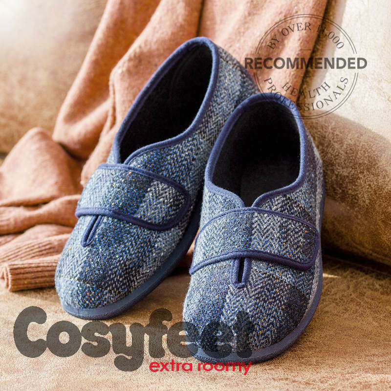 mens tartan slippers