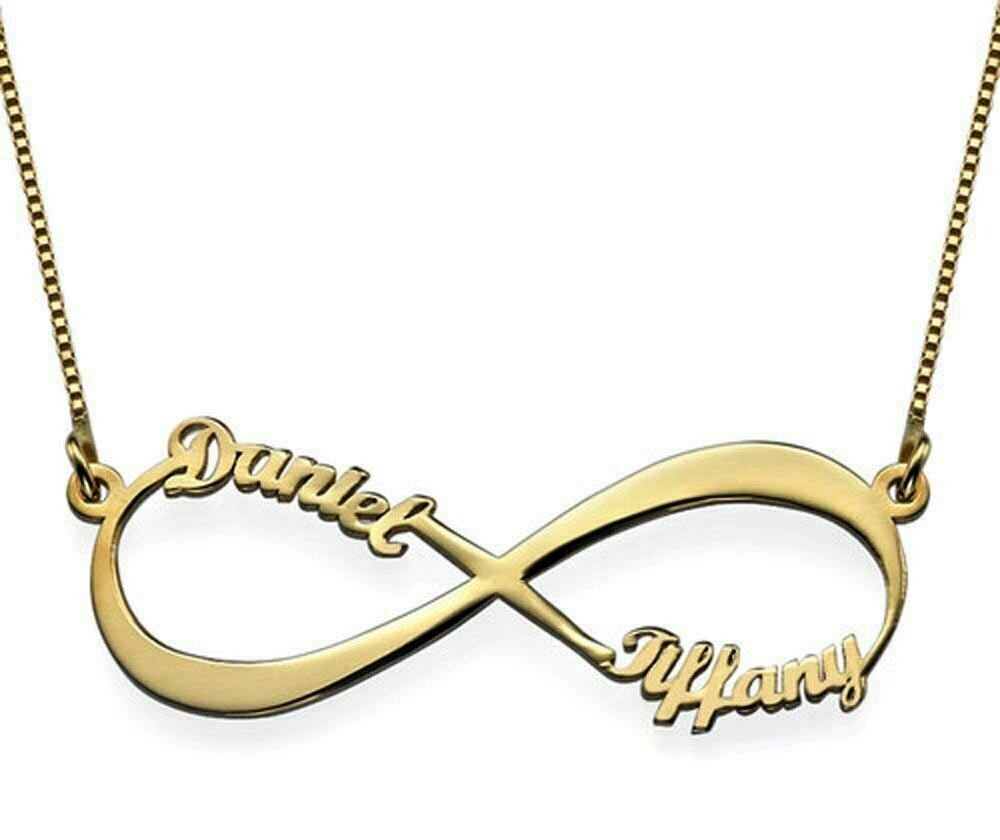 Collana Personalizzata Con Nome In Oro O Argento 18K Regalo Per Donna Madre Ragazza