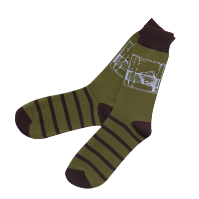 Bourbon Glass Socks