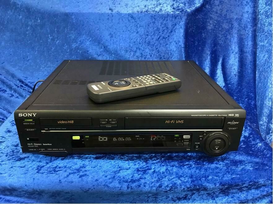 Combiné Sony SLV-T2000 Vidéo8/HI8 & VHS – Révisé, Garanti 1 An