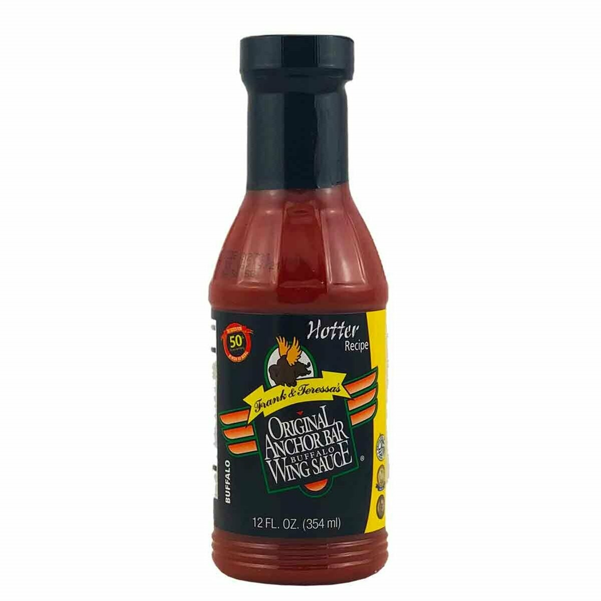 Anchor Bar Hotter Buffalo Wing Sauce 12 oz