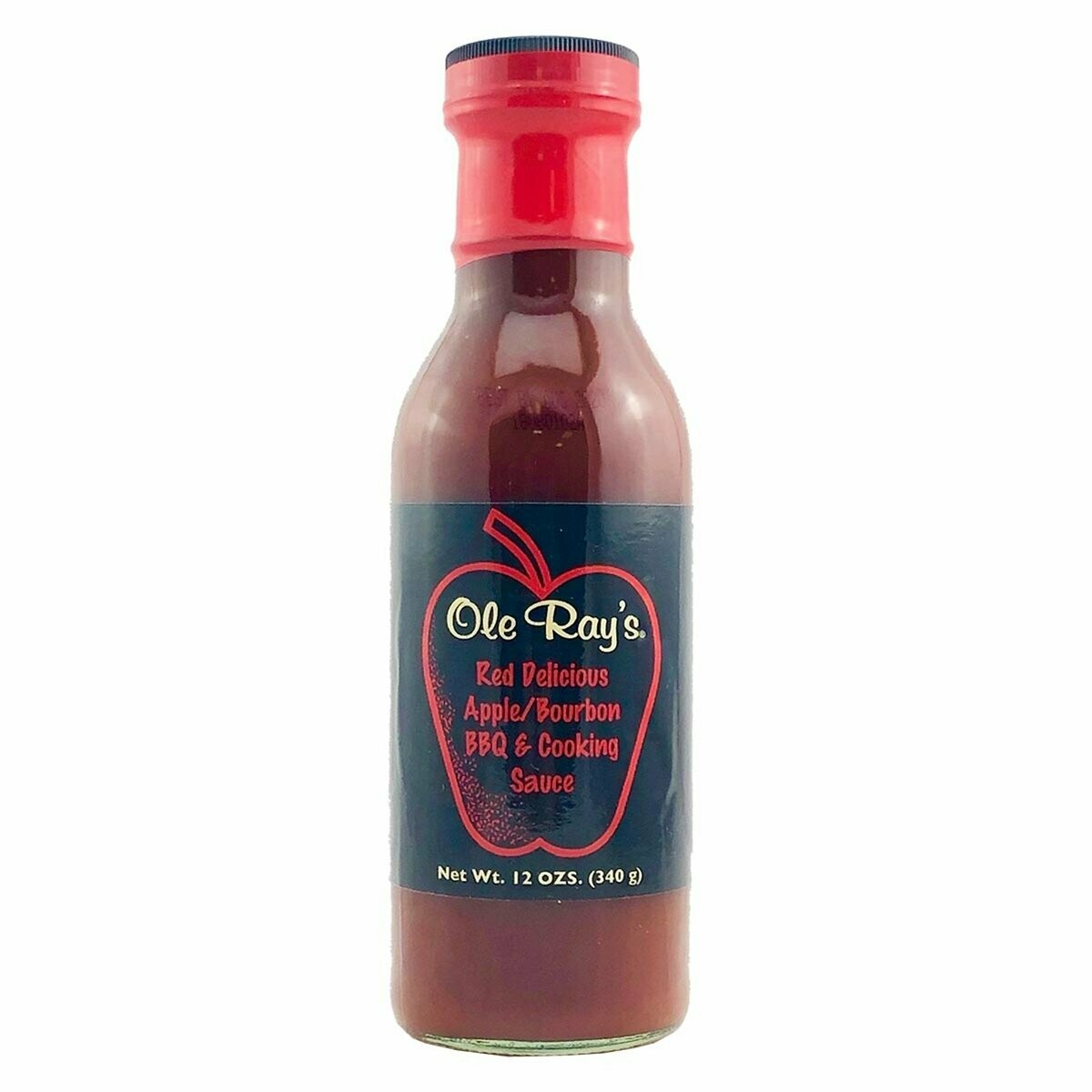 Ole Ray's Red Delicious Apple Bourbon Barbecue and Cooking Sauce 12 oz