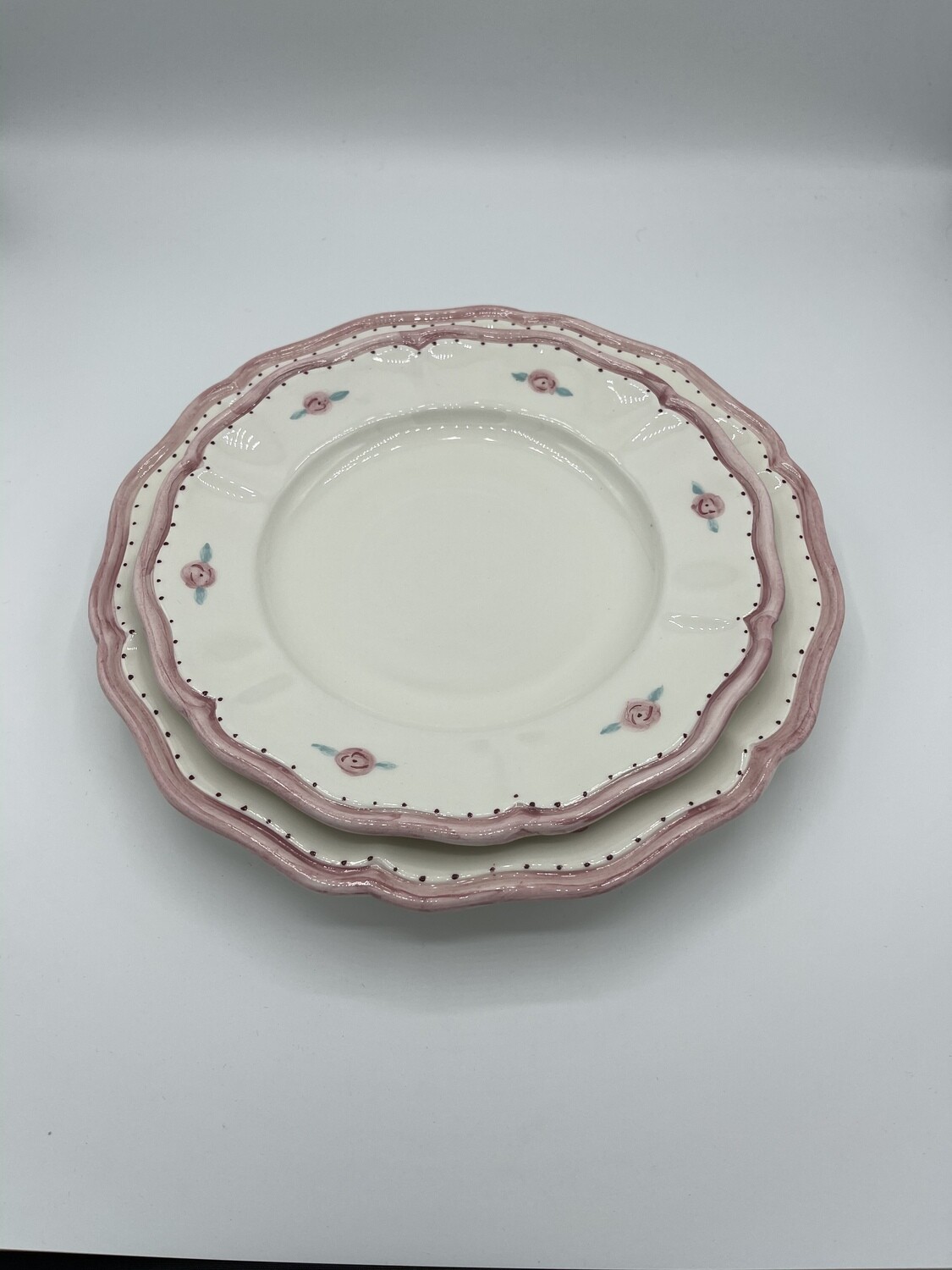 Servizio Di Piatti Con Fiori Per 6 Persone Moss Roses - 11