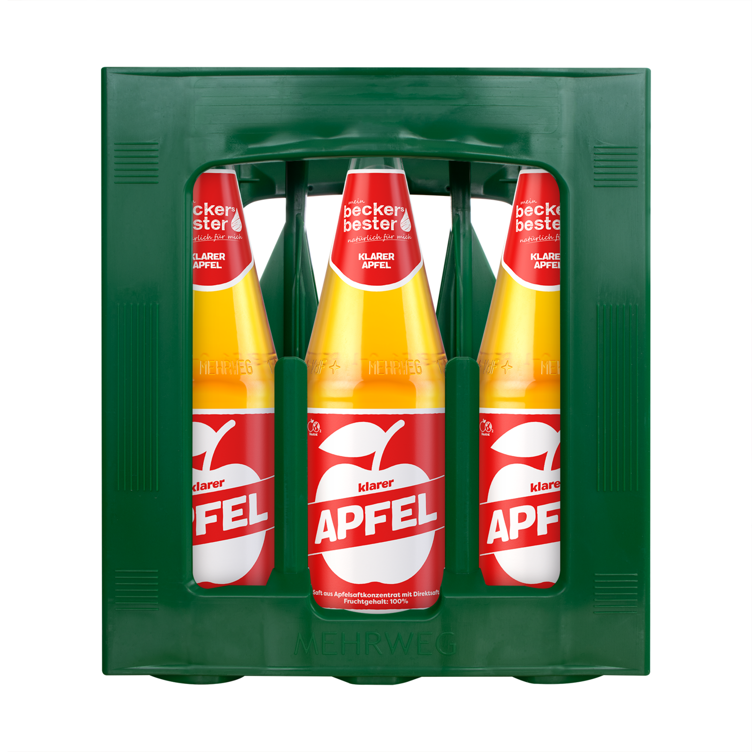 Beckers Bester Apfelsaft klar (6x 1,0l FL Glas 11,99 € inkl. MwSt. zzgl