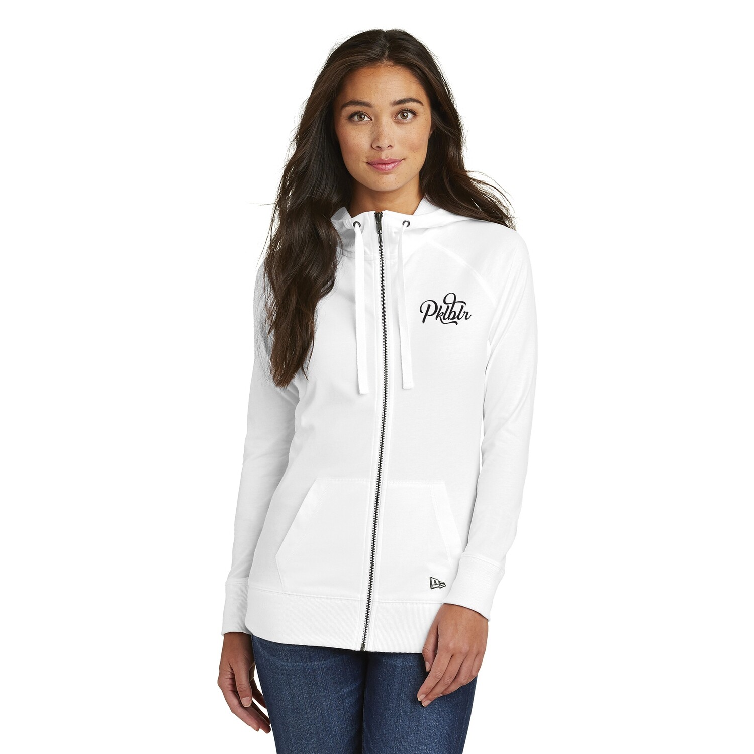 New Era® Ladies Sueded Cotton Blend FullZip Hoodie