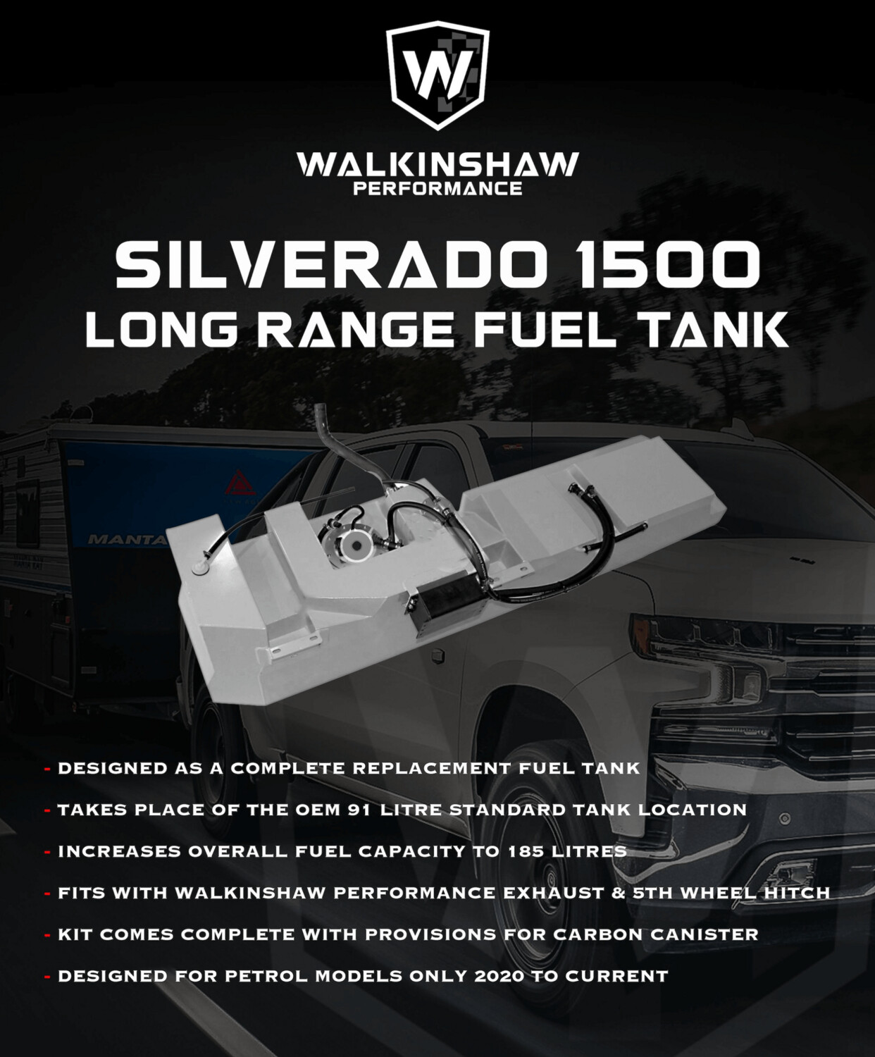 Walkinshaw Silverado 1500 Long Range Fuel Tank