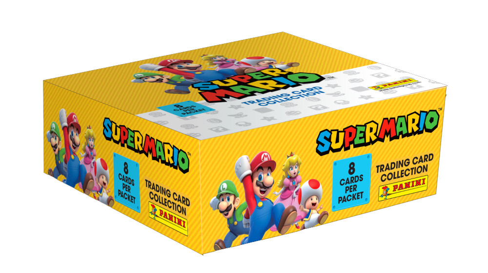Super Mario Trading Cards Booster Box of 18 packets