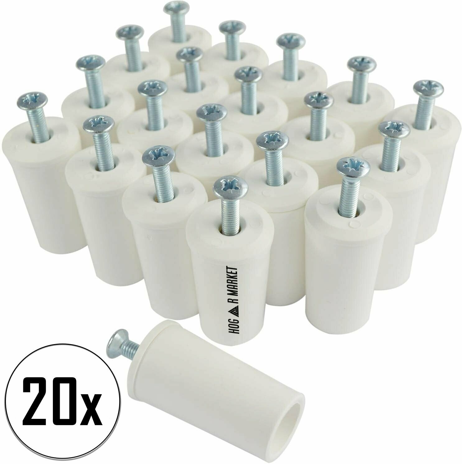 Tope para persiana / Color blanco / Pack de 20 unidades