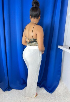 Wide Leg Pants  Off White