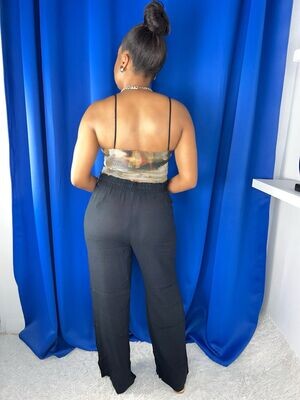 Wide Leg Pants Black