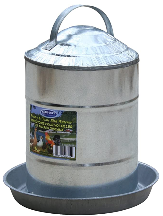 FarmTuff Poultry & Game Bird Waterer 2 Gallon
