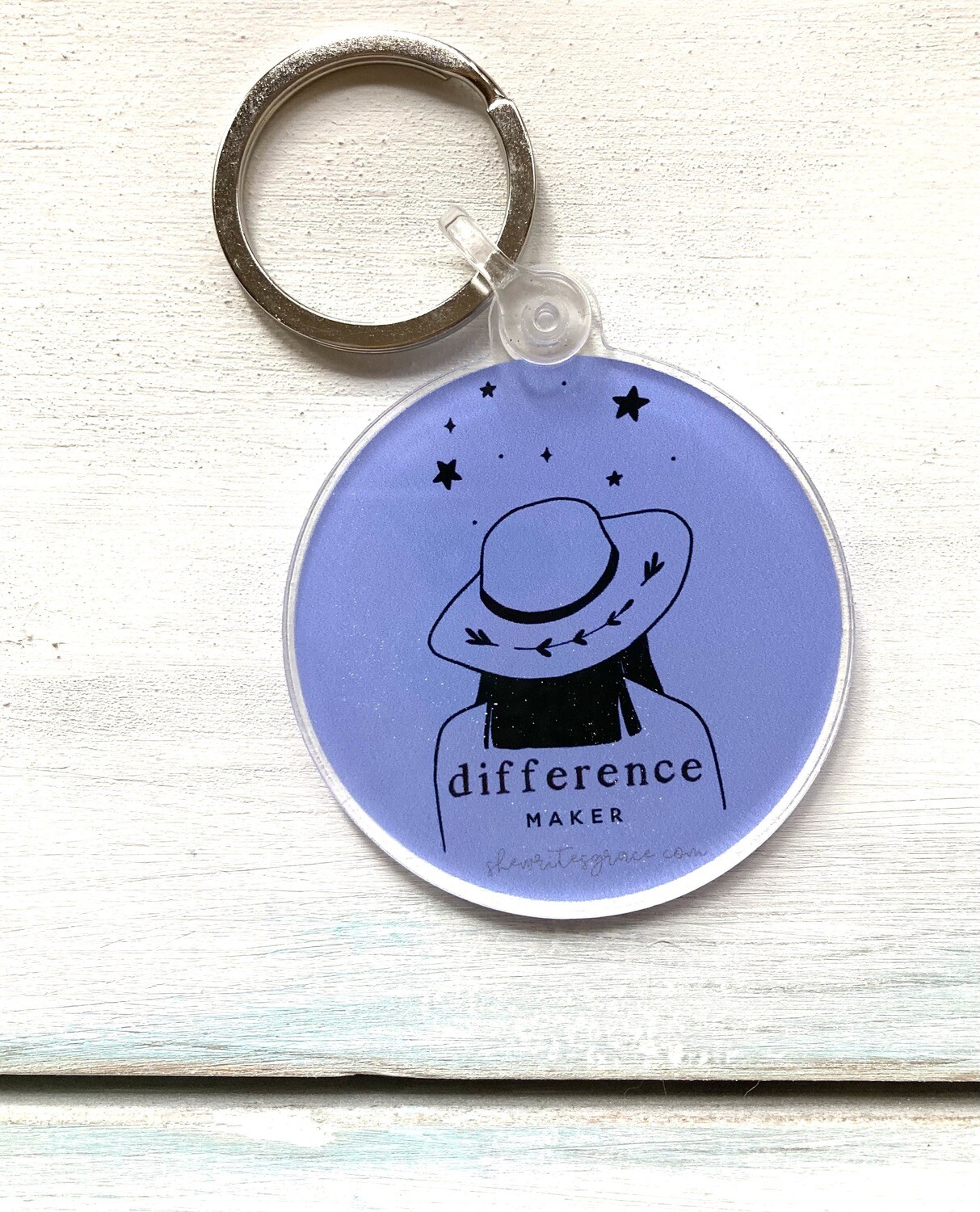 Difference Maker Keychain • Shop • She Writes Grace