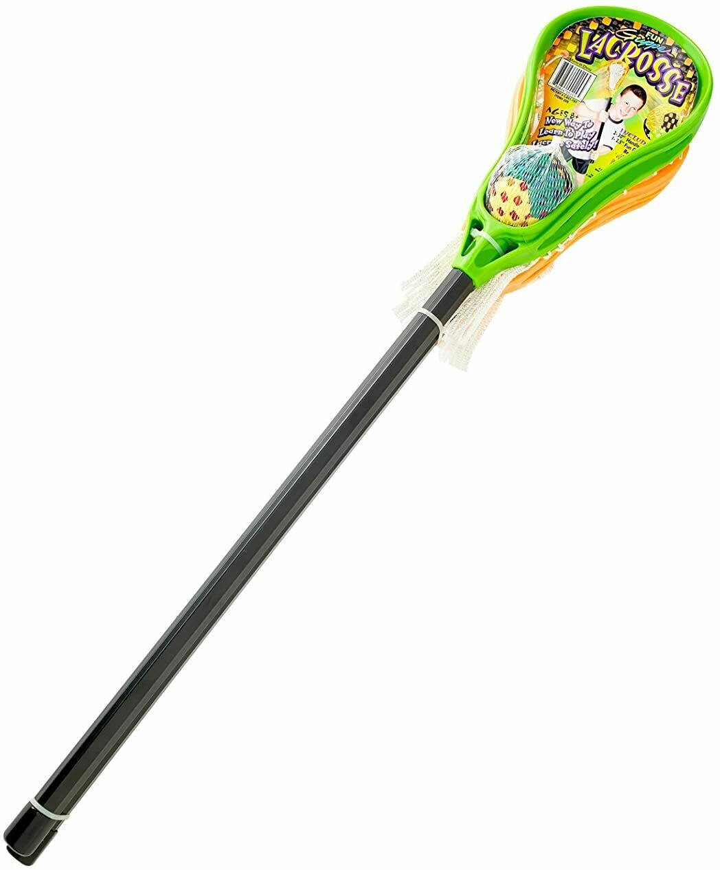 Fun Gripper Grip Zone 30" 2Pk Lacrosse Stick Set W/12.5" Bean Ball by