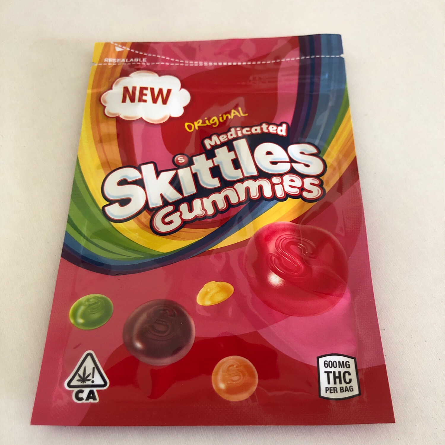 Original Medicated Skittles Gummies 600 Mg THC
