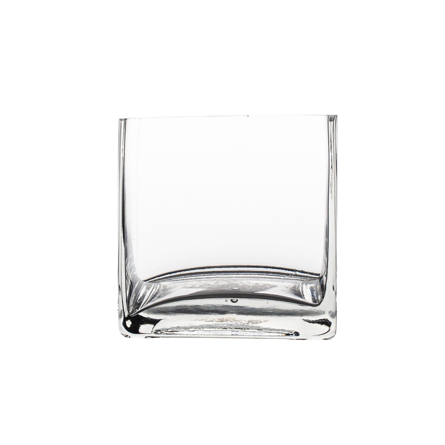 Glass Square Vase 15x15x15cm