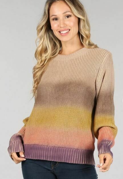 OMBRE PULLOVER SWEATER