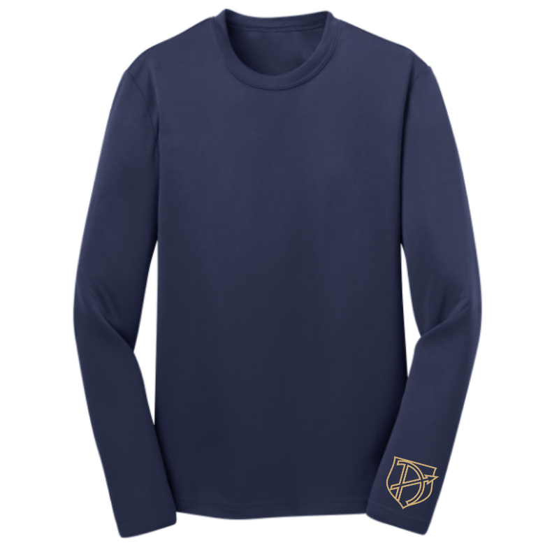 006 Unisex Navy Youth Drifit Layer Long Sleeve MUST HAVE LOGO Archers Gear Archers Gear