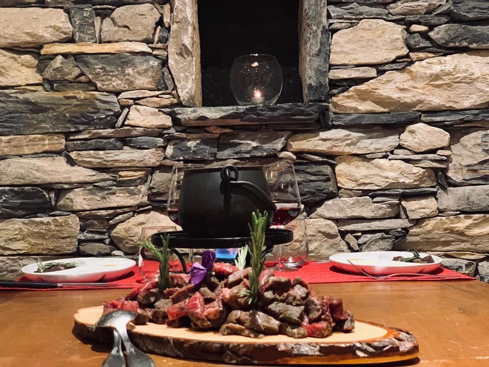 Fondue Glareyarde pour 2 personnes Option Nuitée à Anzère