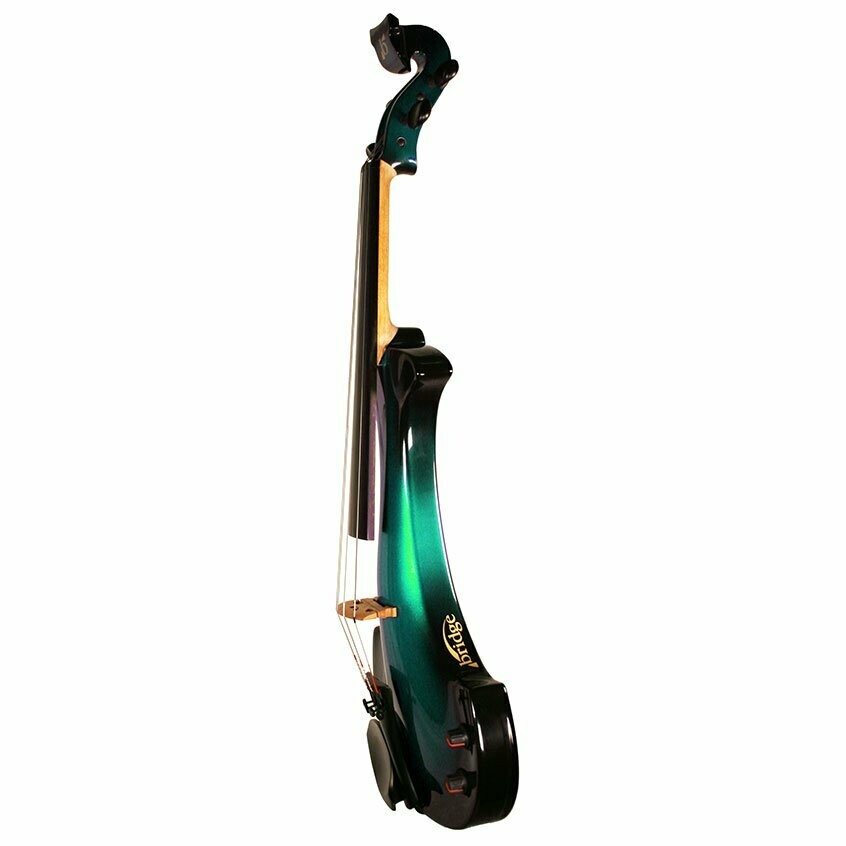 Aquila 4 String Electric Violin Green Bridge Violins