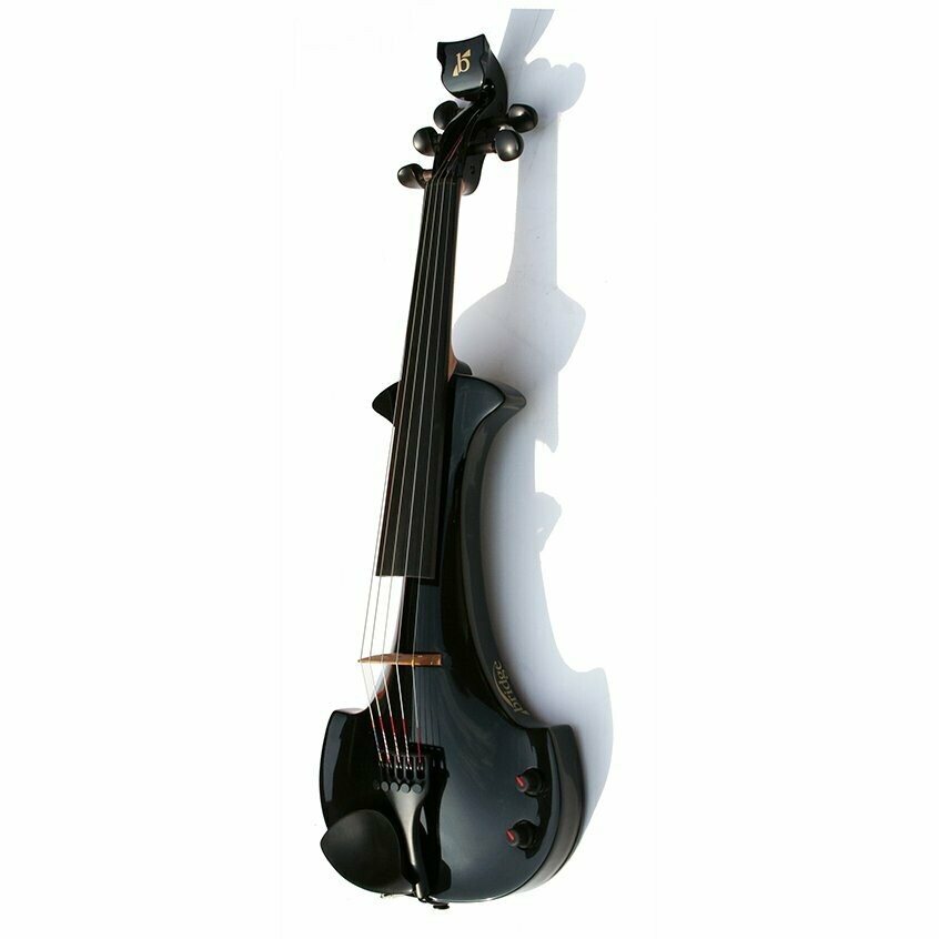Lyra 5 String Electric Violin Black Bridge Violins