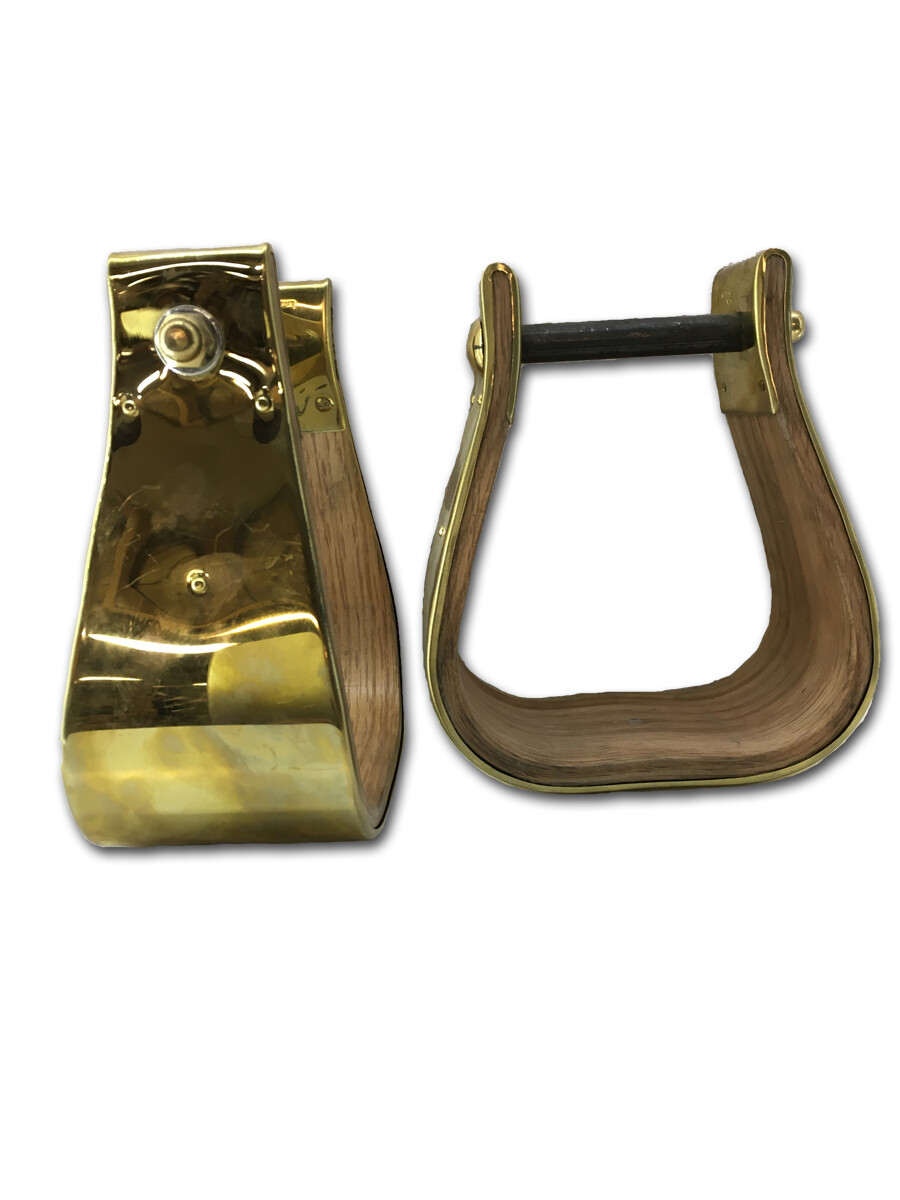 Brass Visalia Stirrups