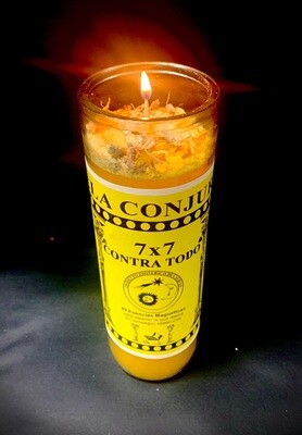 Dressed 7 Day Candle 7x7 Against All