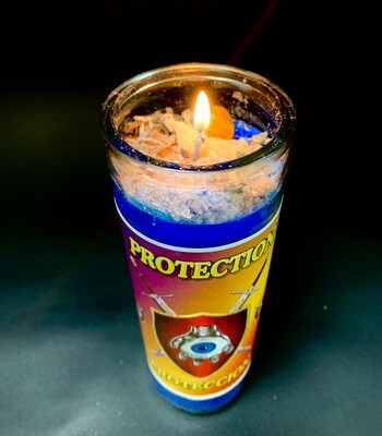 Dressed 7 Day Candle Protection Evil Eye