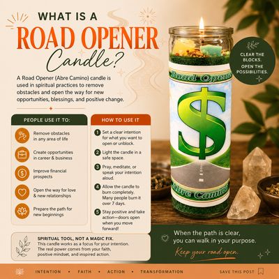 Dressed 7 Day Candle Road Opener
