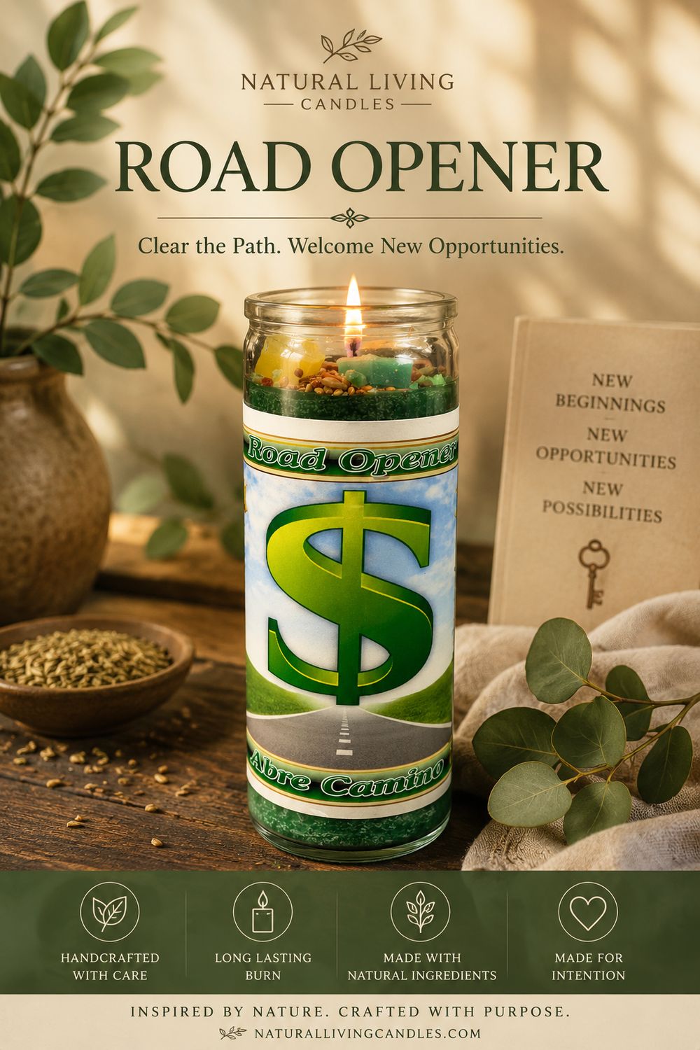 Dressed 7 Day Candle Road Opener