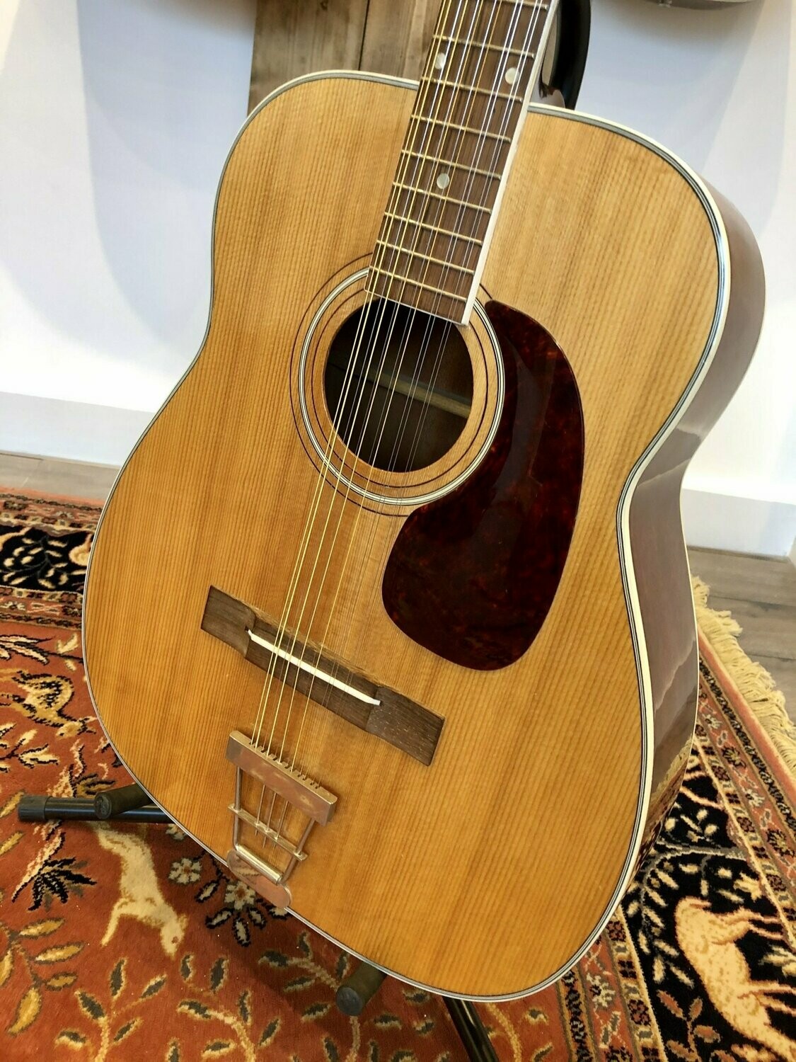 1960's Harmony H1270 12 String Acoustic with builtin pickup