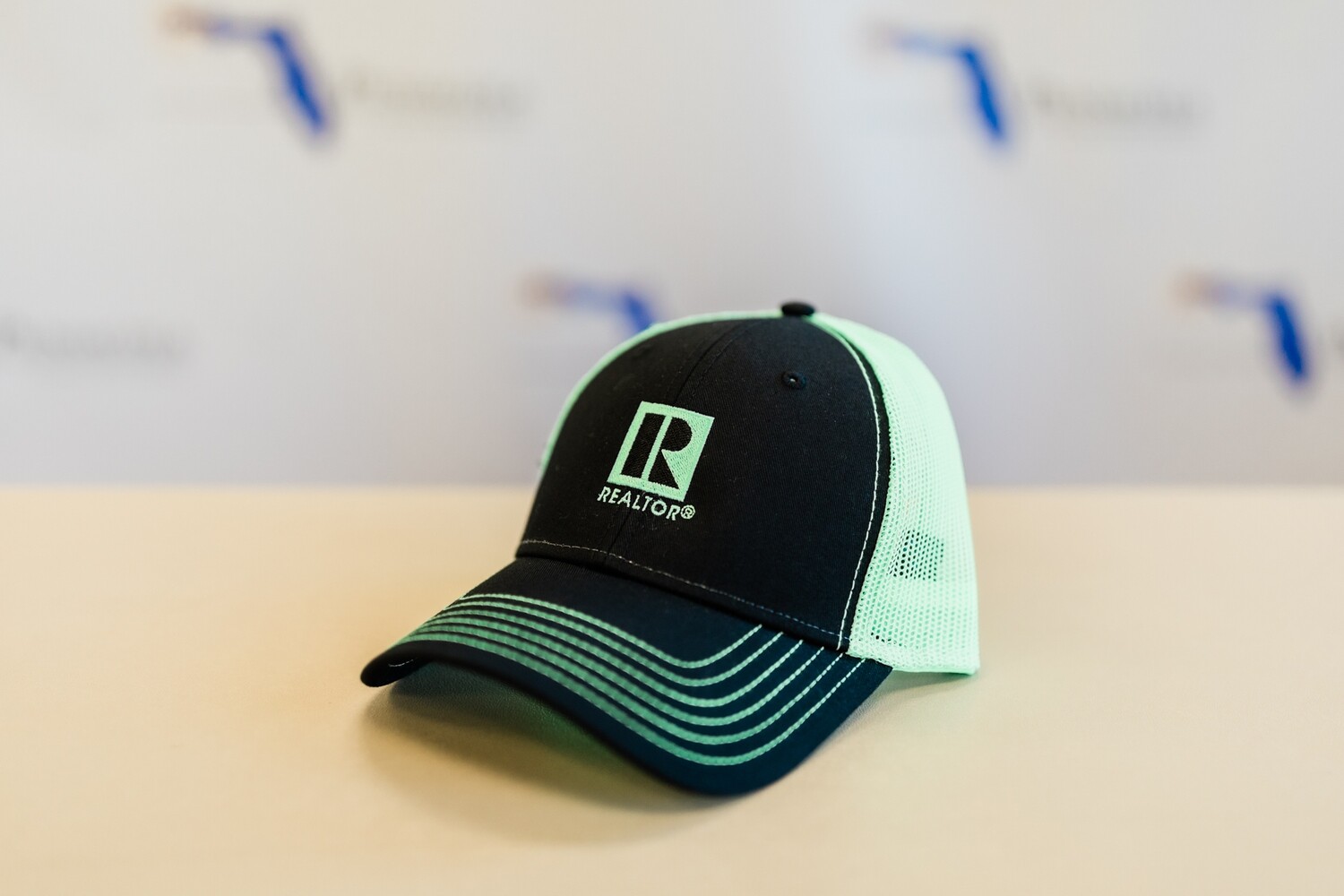MESH BALL CAPS REALTOR LOGO BRANDED