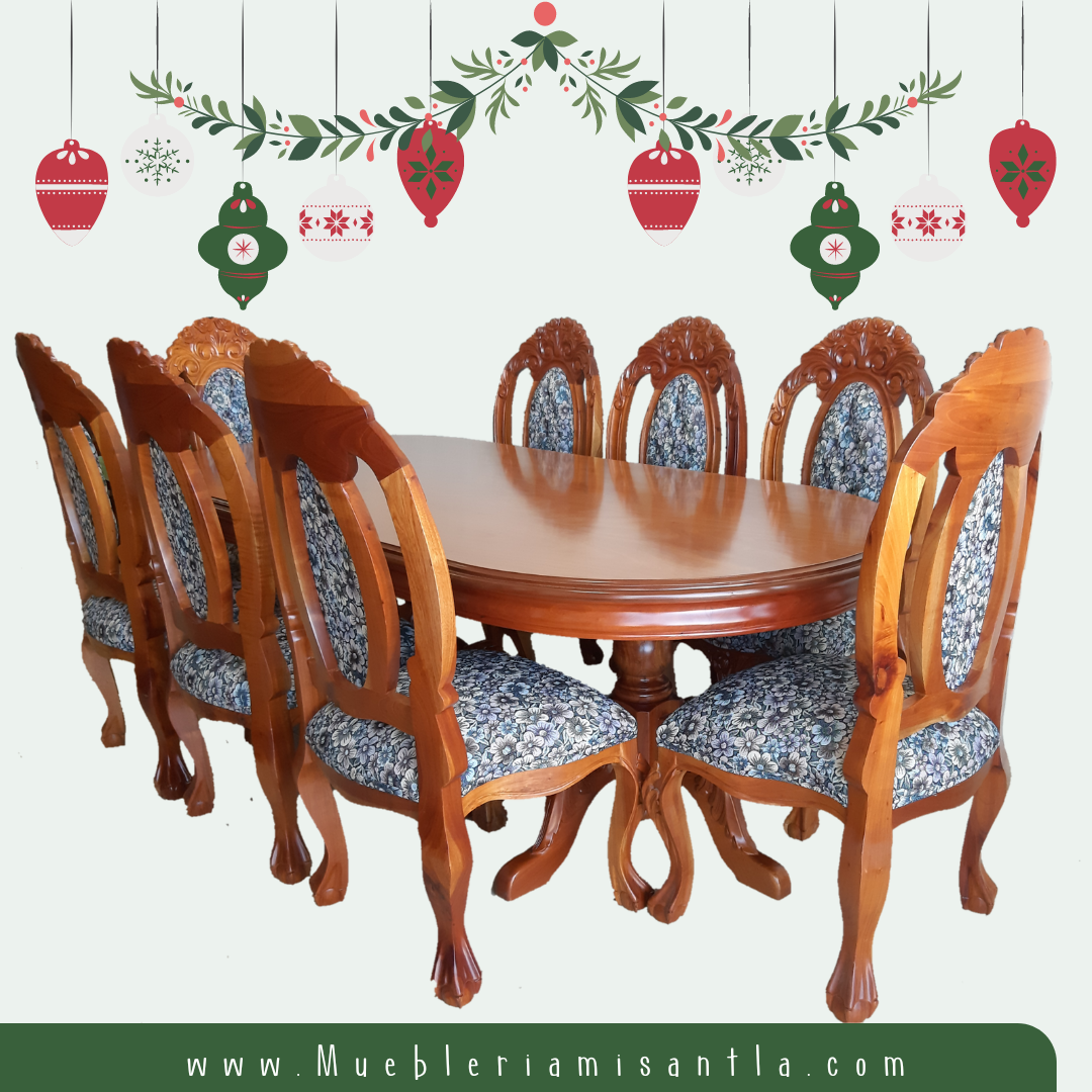 Comedor ovalo imperio en cedro