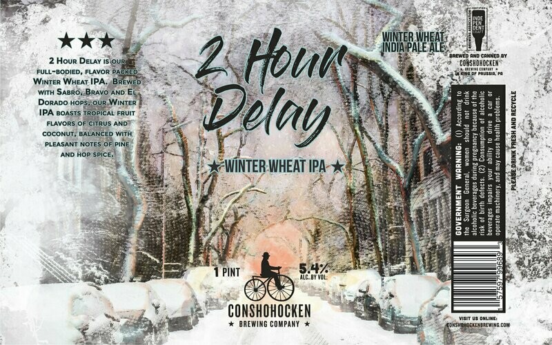 Conshohocken 2 Hour Delay White IPA 16 Can