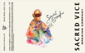 Sacred Vice Special Enough Cream Ale 16 Can