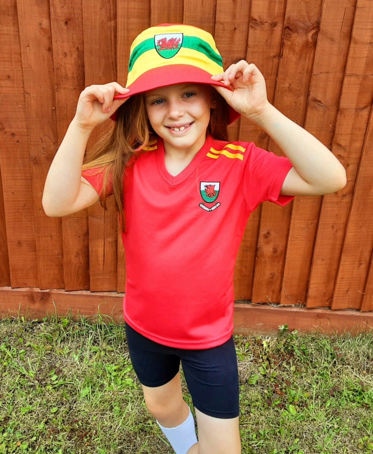 kids Welsh bucket hat