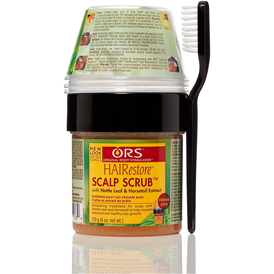 ORS Olive Oil Dry Scalp Scub with brush 6oZ ( 170g ) FANTSYKA