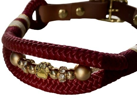 Lovely Red Tauhalsband mit Perlen