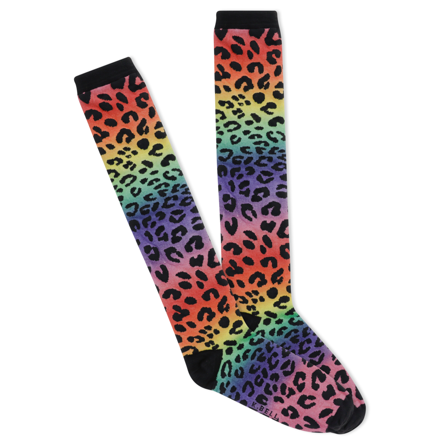 Women's Gradient Leopard Knee High Socks