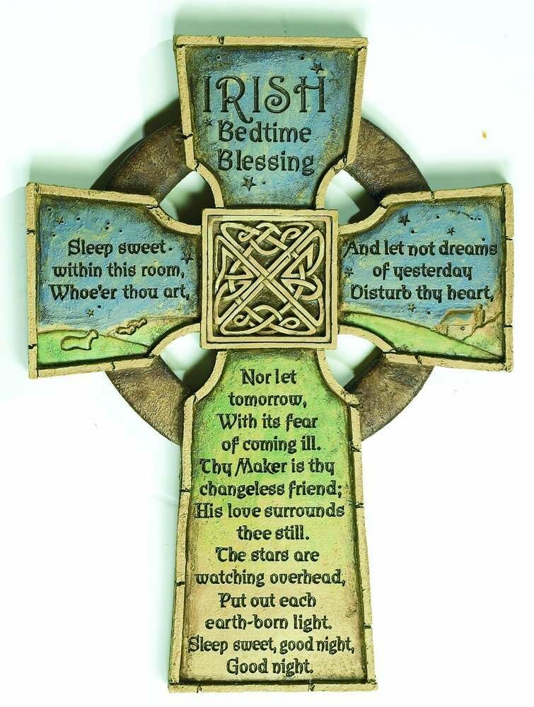 "Irish Bedtime Blessing" Cross