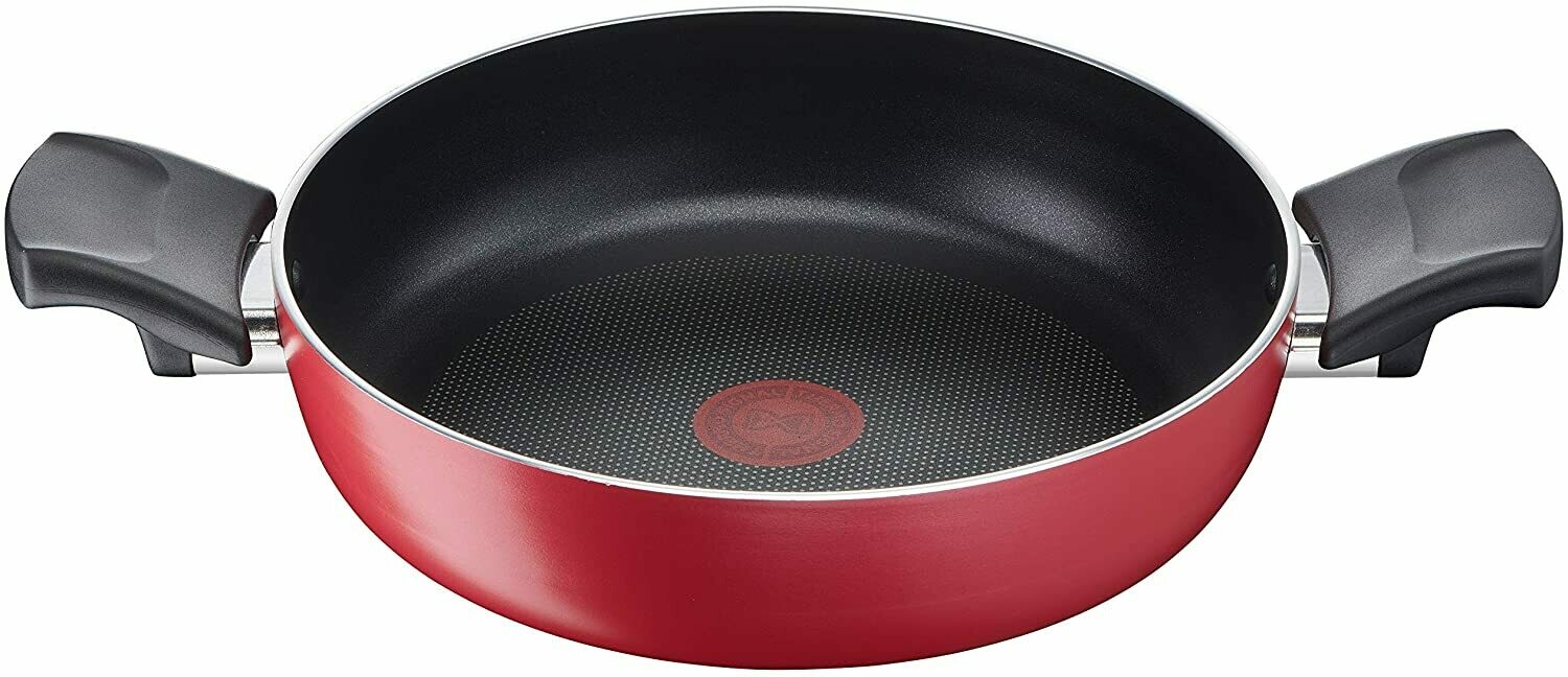 Tegame Lagostina Cucina Mediterranea &Oslash;26cm - Antiaderente, Per Induzione, Con Indicatore Termico - Rosso