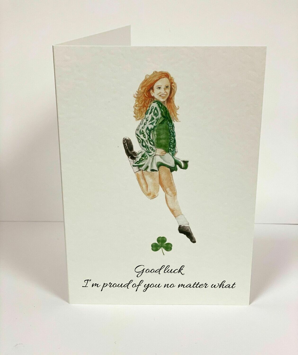 Good Luck Irish Dance Card