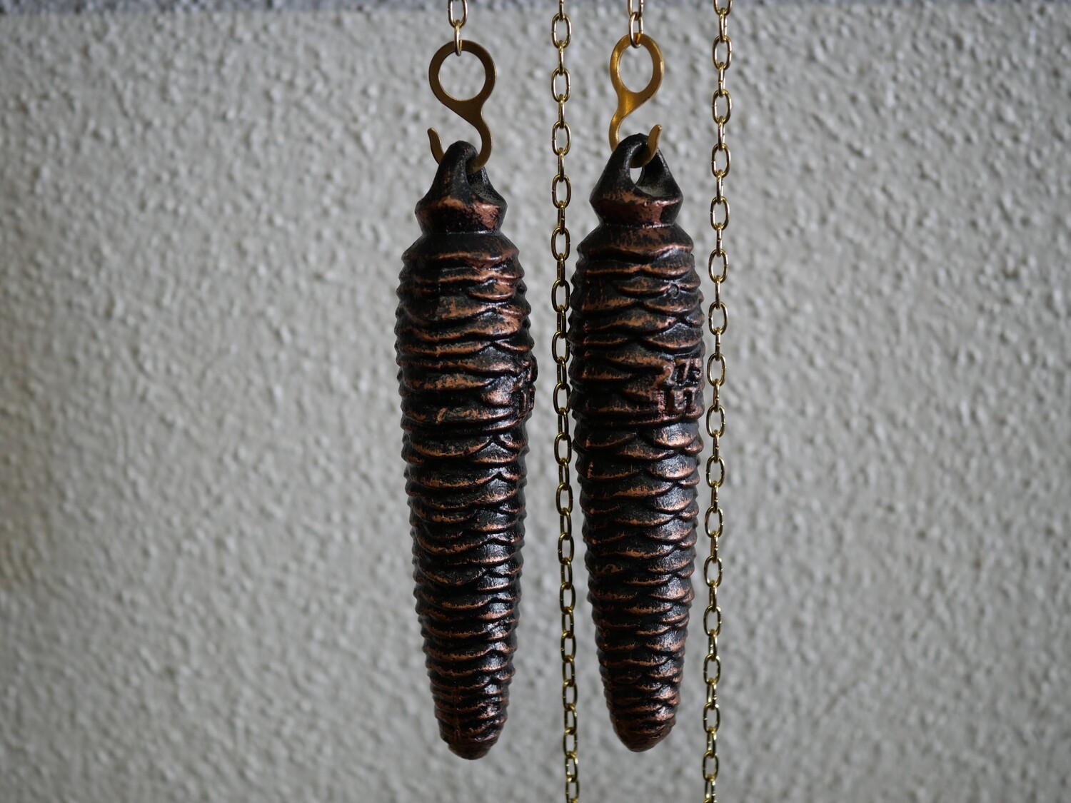 Paire De Poids Pour Coucou De Forêt Noire - 561 G - Vintage