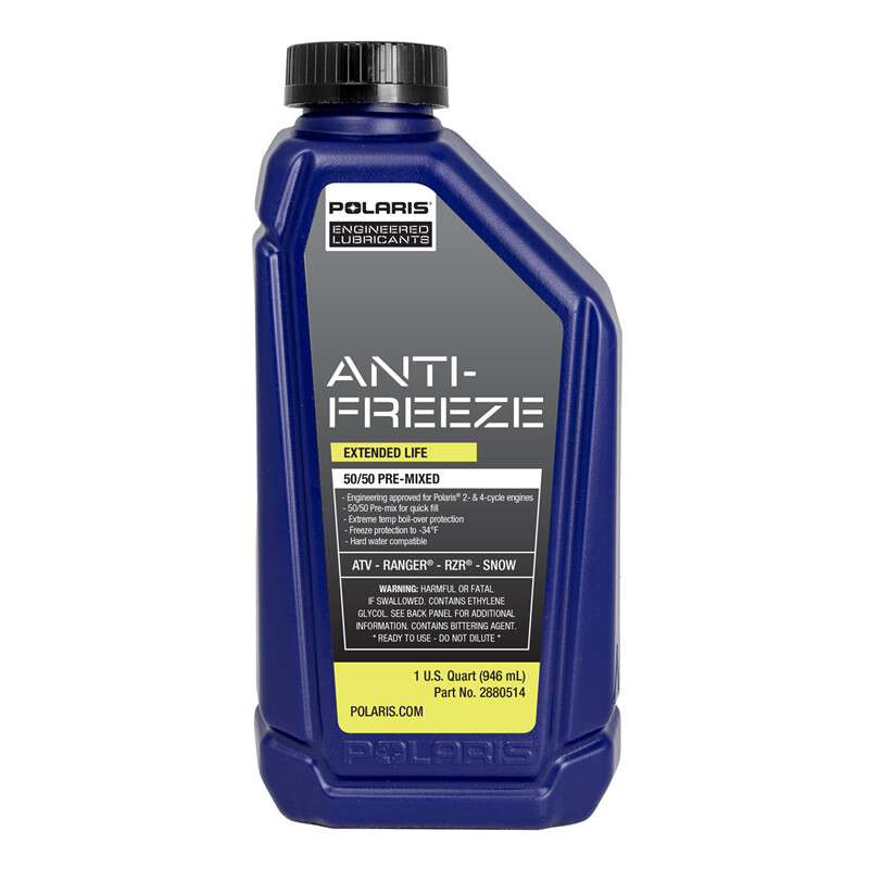 Polaris 50/50 Premix Extended Life Antifreeze, for Polaris Snowmobiles