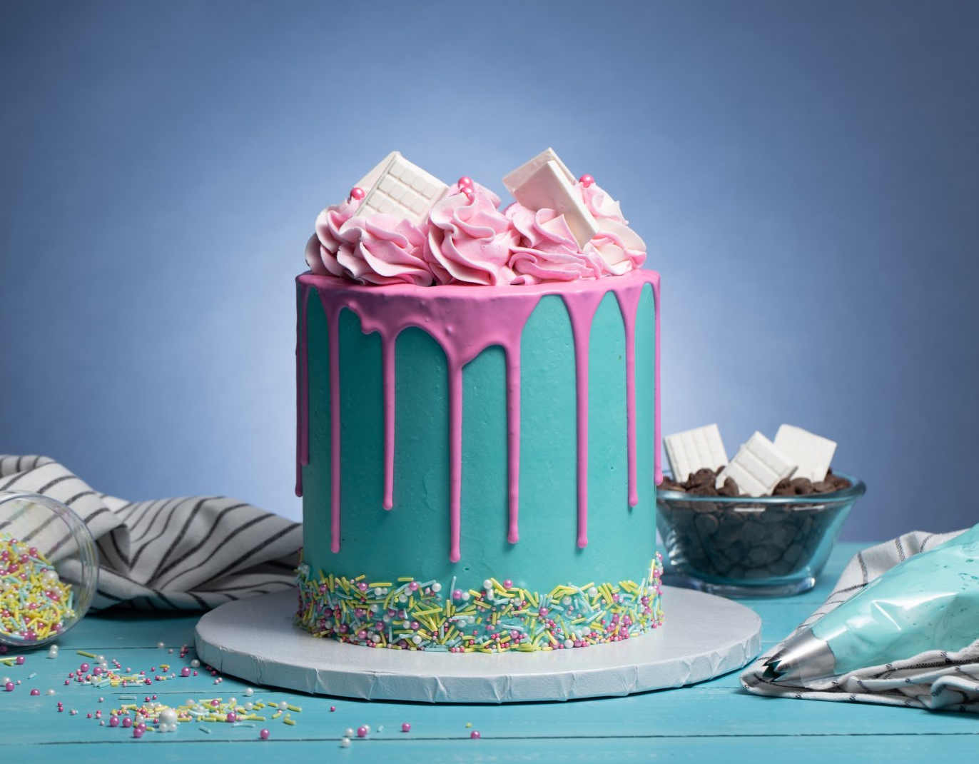 Funny Sprinkles Drip Cake