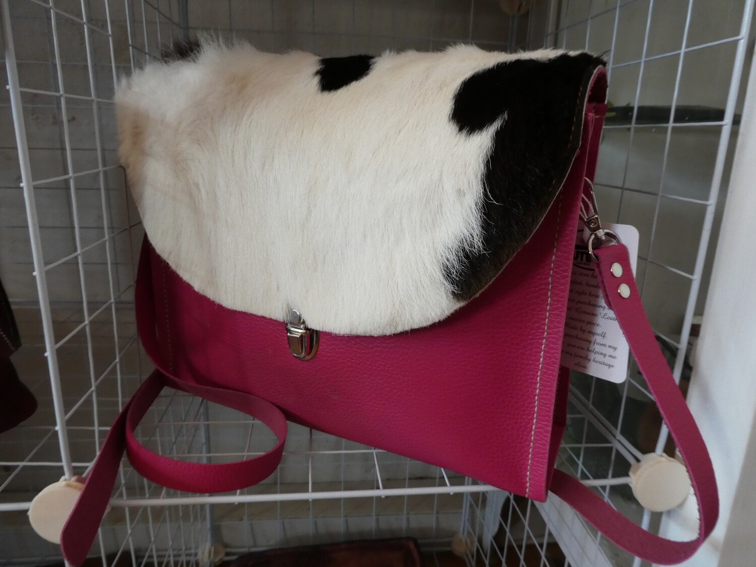 Pink Messenger Bag
